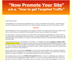 nowpromoteyoursite.com: now promote your site
now promote your site