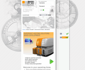 oh7.org: OH7 - Superfasthosting: operating Hosting 7.0
Basisplanbasis - Typo3 Agentur für Webdesign und Visualisierung
