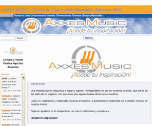 axxes-music.com: Inicio
AXXES MUSIC - Tienda de Instrumentos Musicales, Sahuayo, Mich. Guitarras, Bajos, Teclados, Baterias, Sonido, Accesorios