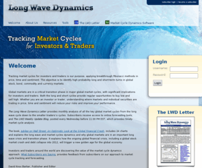 longwavedynamics.com: Long Wave Dynamics | Tracking the Long Wave Family of Cycles
Kondratieff winter and long wave cycle, stock trading, technical analysis, technical trading, market trading, Fibonacci retracement, Fibonacci analysis and stock market crash. 
