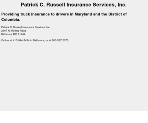 pcrussell.com: Truck Insurance from Patric C. Russell Insurance Services, Inc.
Commercial truck insurance services