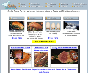 roastgoose.com: Roast Goose | Goose Eggs | Schiltz Foods Goose Farm
Schiltz Foods and Schiltz Goose Farm - The leaders in providing high quality goose and goose products for over 50 years.