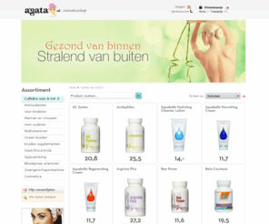 agata.nl: Agata.nl - natuurlijke voedingssupplementen
De webshop als het gaat om goede natuurlijke voedingssupplementen.