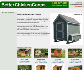 betterchickencoops.com: Chicken Coops for home grown chickens and eggs
Find the best chicken coops for your backyard. DIY kits and fully assembled chicken coops delivered anywhere in Continental United States