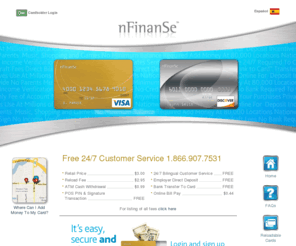 nfinanse.com: nFinanse | Reloadable Prepaid Cards
Prepaid debit card | Prepaid reloadable card | Prepaid VISA | Prepaid Discover | Pay bills online | No bank account | No credit check