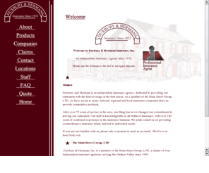 duxburyandhermans.com: Duxbury & Hermans Insurance Inc. Since 1932
Duxbury & Hermans Insurance Inc. serving Dutchess County, NY and Litchfield County CT and beyond since 1932.