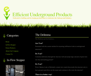 efficientunderground.com: Efficient Underground Products
Using our patented In-Flow Stopper, we can repair cracks without any major drilling through the structure, and without wasting excess amounts of grout. Crack Repair, Manhole Repair, Basement Leak Repair, Inflow Repair, groundwater, grout mix, Oakum, Lead, Hydraulic cement, Leak Repair, Manholes, Sanitary Pipe, Stormwater Pipe, Tunnels, Basement Walls, Concrete structures, Underground Industry, Grout, Inflow, Drilling, Manhole Rehabilitation, Underground Leak Fixing, Water, Patch, Tunnel, Underground Efficiency, www.undergroundefficiency.com, crack fix, leak fix, concrete leak fix, pipe repair grout, underground leak repair, new underground basement, how to grout pump leak in basement, underground pipe repair, cement crack fill underground, fixing concrete tunnel pipe underground for leaks, patching underground pipe, underground leak repair. underground pipe leak repair, hydraulic cement leak repair, sanitary manhole repairs, under ground water leak patch, repair of underground concrete wall, underground wall sealing, manhole repair, leak grout, underground pipe repair method