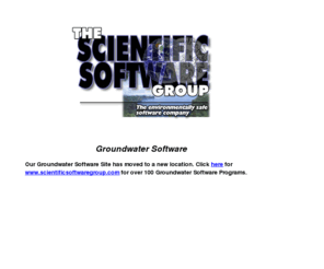 groundwater-software.com: Groundwater Software
SSG is the world's largest distributor of groundwater software with more than 100 groundwater software products.