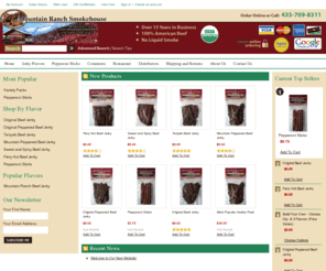 mranchsmokehouse.com: Mountain Ranch Beef Jerky | Beef Jerky Store
Online beef jerky store with the best quality and price for beef jerky and pepperoni sticks. Production facilities are USDA inspected, use 100% American made beef, and is family owned and operated. 