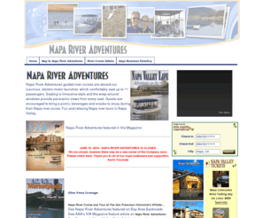 napariveradventures.com: Napa River Adventures Recommends: - Napa River Adventures
Napa River Adventures Recommends:. The Napa Valley Network Directory is a complete list of Napa Valley recommendations and suggestions. Included in each of the descriptions are the addresses, maps, and in some cases, coupons for free / discounted wine tasting and/or tours. If you have any questions, phone numbers directly to the winery are listed as is the website.