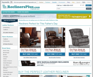 simplyrecliners.com: Recliners : Leather Recliner Chairs & More at Recliners Plus
Shop a variety of recliners at Recliners Plus. Buy leather recliners, swivel recliner chairs & more by the best brands like Berkline & Catnapper for sale at up to 30% off!