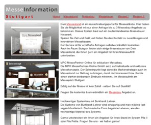 stuttgart-messestand.de: Stuttgart Messestand - Messebau in Stuttgart.
Stuttgart Messestand - Für hochwertigen Messebau auf der Messe Stuttgart. Innovative Messestände und mehr.