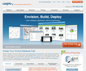 zippyapps.com: Online Database | Caspio - Online Databases Made Easy
Caspio Online Database - Reliable, secure online database software powering over 400,000 web applications, online databases, and web forms. Try free!