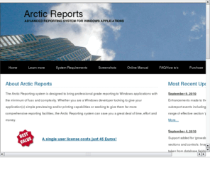 arctic-reports.com: Arctic Reports
A professional grade reporting solution for Windows applications comprising an advanced reporting module and a visual report designer etc.