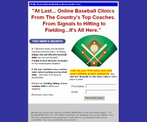 baseballtutorials.com: Online Baseball Video Clinics

