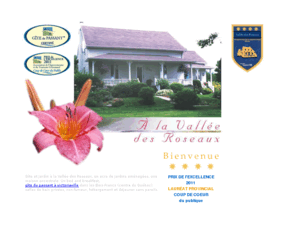 gite-bois-francs.qc.ca: Gite à la Vallée des Roseaux, gite du passant à Victoriaville dans les Bois-Francs
Le gite la vallee des roseaux, et son jardin de plus acre, vous accueil dans les Bois-Francs a Victoriaville. Salle de bain privée. 4 soleils.