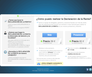 hacerlarenta.com: DECLARACION DE LA RENTA 2010. Hacemos tu declaración de la renta online. Hacerlarenta.com
¿Tengo que hacer la declaración de la renta?. Abogados y asesores fiscales realizan la declaración de la renta online o de manera presencial en sus oficinas. ¡Pide cita!