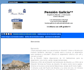 pension-galicia.es: Pensión Galicia en Alicante
Pensión Galicia, bienvenida y descripción