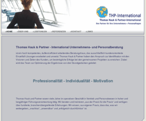 thp-international.com: THP International -  Thomas Hauk -Unternehmens- und Personalberatung
THP International -  Unternehmens- und Personalberatung.