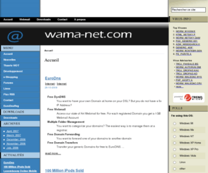 wama-net.com: wama-net.com - Accueil
wama-net.com shop logiciels livres sécurité nouvelles news test diskeeper luxembourg sms smsgateway nouvelles mobile security hosting