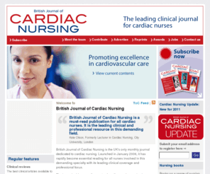 cardiac-nursing.co.uk: British Journal of Cardiac Nursing
British Journal of Cardiac Nursing is the leading clinical and professional journal for cardiac nurses.