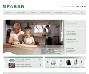 faberspa.info: Cappe aspiranti per cucina Faber S.p.A.
Faber produttore leader di cappe aspiranti di design per cucina