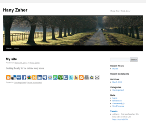 hanyzaher.com: Hany Zaher | Things That I Think About
