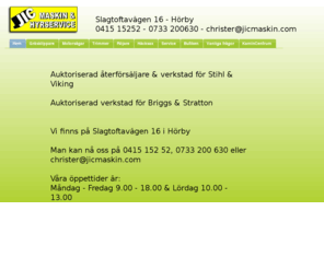 jicmaskin.com: Välkommen till JIC Maskin & Hyrservice
Välkommen till JIC Maskin & Hyrservice