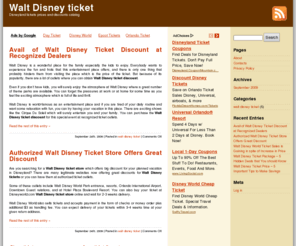 waltdisneyticket.com: Walt Disney ticket
Where to get Walt Disney ticket? Our site describes the best stores where you can always get Disneyland tickets with good discounts