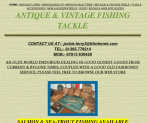 antiquevintagefishingtackle.co.uk: Antique & Vintage Fishing Tackle & Books
collection of fine antique, vintage, fishing tackle, Hardy reels, allcock aerial reels, malloch reels.  collectable fishing books and anglers guides hardy  1st editions