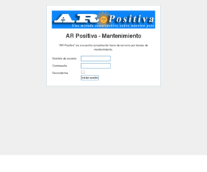 arpositiva.com: AR POSITIVA
AR POSITIVA - Una mirada constructiva sobre nuestro pais.