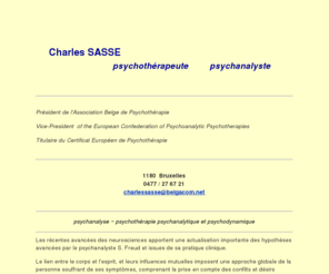 charlessasse.be: Charles Sasse - Psychanalyste - Psychothérapeute
