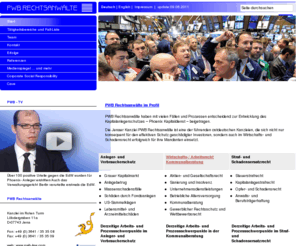 pwboutlaw.com: PWB Rechtsanwälte Jena, Startseite,  PWB Rechtsanwälte im Überblick, Anleger- und Verbraucherschutz, Wirtschafts- und Arbeitsrecht, Strafrecht, Schadenersatzrecht, Anlagebetrug, Grauer Kapitalmarkt, Fondsanlagen, Kommunalberatung, Sanierung, Insolvenzen, Aktien- und Gesellschaftsrecht, Kapitalanlagerecht, Kapitalanlagestrafrecht, Opferrecht, Anwaltshaftung, Betriebliche Alterversorgung, US-Sammelklagen, Lebensmittelschäden, Gewaltopfer, Betrug, gute Rechtsanwälte
Die Kanzlei ist bundesweit tätig in den Bereichn Kapitalanlagerecht, Wirtschaftsrecht, Anlagerecht, Strafrecht, Schadenersatzrecht, Kommunalberatung, 