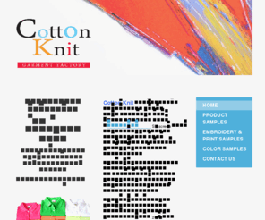 cotton-knit.com: Cotton Knit - Home
ขอต้อนรับเข้าสู่เว็บไซต์ของบริษัทคอตตอนนิตเราทำเสื้อหลากหลายรูปแบบบริการลูกค้าทั้งในและนอกประเทศในราคาสมเหตุสมผล 