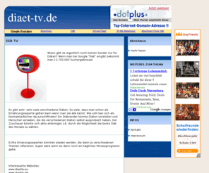 diaettv.eu: Diät Fernsehen
Diät TV