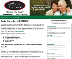 homehelpersfranchise.com: Senior Care Business Ownership Opportunity - Home Helpers
Senior Care Business Ownership Opportunity - Home Helpers