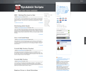 sysadminscripts.com: SysAdmin Scripts
Scripts that just work when you need them the most.  Database scripts, App Deployment scripts, Powershell scrips, and even Command Line scripts.