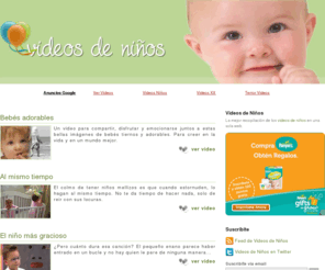 videosdeninos.com: Videos de Niños
¿Videos de niños? La mejor recopilación de videos de niños de la red. Encontrarás videos de niños y bebés jugando, cantando y haciendo miles de cosas tiernas y graciosas.