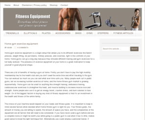 fitnessandequipments.com: Fitness Equipment | Home Exercise Fitness equipment | Reviews
Information about home exercise fitness equipment. All the news, views and reviews you need.