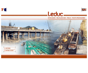 leductp.com: Leduc, Palplanches, Ponts-Provisoires, Pieux, Estacades
Fonage et battage de palplanches et pieux, location ou vente de ponts provisoires et estacades