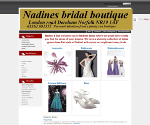 nadinesbridalboutique.co.uk: nadines bridal gowns norfolk
personal attention from the start to the big day at nadines bridal dereham norfolk