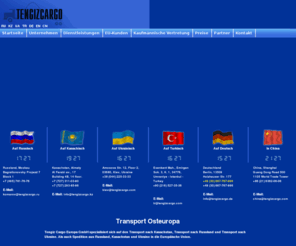 tengizcargo.de: Spedition Kasachstan, Spedition Russland, Spedition Ukraine - Tengiz Cargo Europa GmbH
Tengiz Cargo Europa bietet zuverlässige Spedition aus Europäische Union nach Kasachstan, Russland und Osteuropa