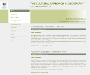 cultural-approach.net: Cultural Approach
Cultural Approach - the Site about a cultural approach to geography by the IGU Commission.