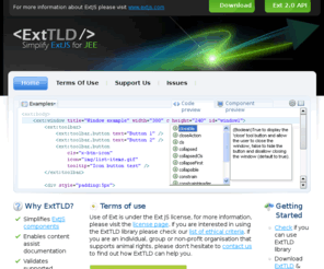 exttld.com: ExtTLD - Simplify ExtJS for JEE
ExtTLD - Simplify ExtJS for JEE