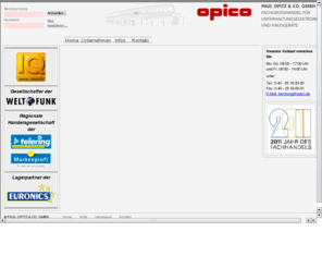 paulopitz.com: opico  PAUL OPITZ & CO. GMBH  Fachgroßhandel für Unterhaltungs-Elektronik, Telekommunikation, Satellitentechnik, PC, PC-Zubehör, Elektroakustik, Hausgeräte
PAUL OPITZ & CO. GMBH  Fachgroßhandel für Unterhaltungs-Elektronik, Telekommunikation, Satellitentechnik, PC, PC-Zubehör, Elektroakustik, Hausgeräte