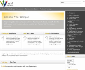 socialnatives.com: SocialNatives - Niche social networks
SocialNatives - Custome niche social networking communities