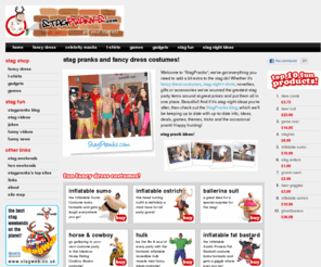 stagpranks.com: Stag Pranks : Stag Do Pranks : Stag Do Costumes
Find stag pranks, stag do costumes and stag night novelties, the biggest resource for all things stag related!