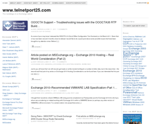 telnetport25.com: www.telnetport25.com — The ramblings of an Exchange admin
The ramblings of an Exchange admin
