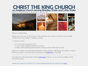 ctkchurch.org.uk: Christ the King - an Anglican church serving Bradley Stoke and Little Stoke

    This website provides information about Christ the King Church in Bradley Stoke, Bristol, England.