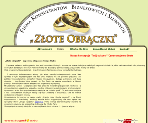 konsultanci-biznesowo-slubni.pl: ZŁOTE OBRACZKI- konsultacje biznesowo-ślubne Augustów
